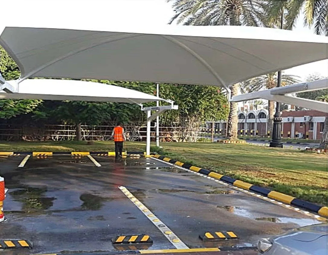 مظلات ومواقف وأعمال سفلتة لجهة حكومية