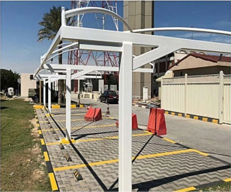 مظلات ومواقف وأعمال سفلتة لجهة حكومية