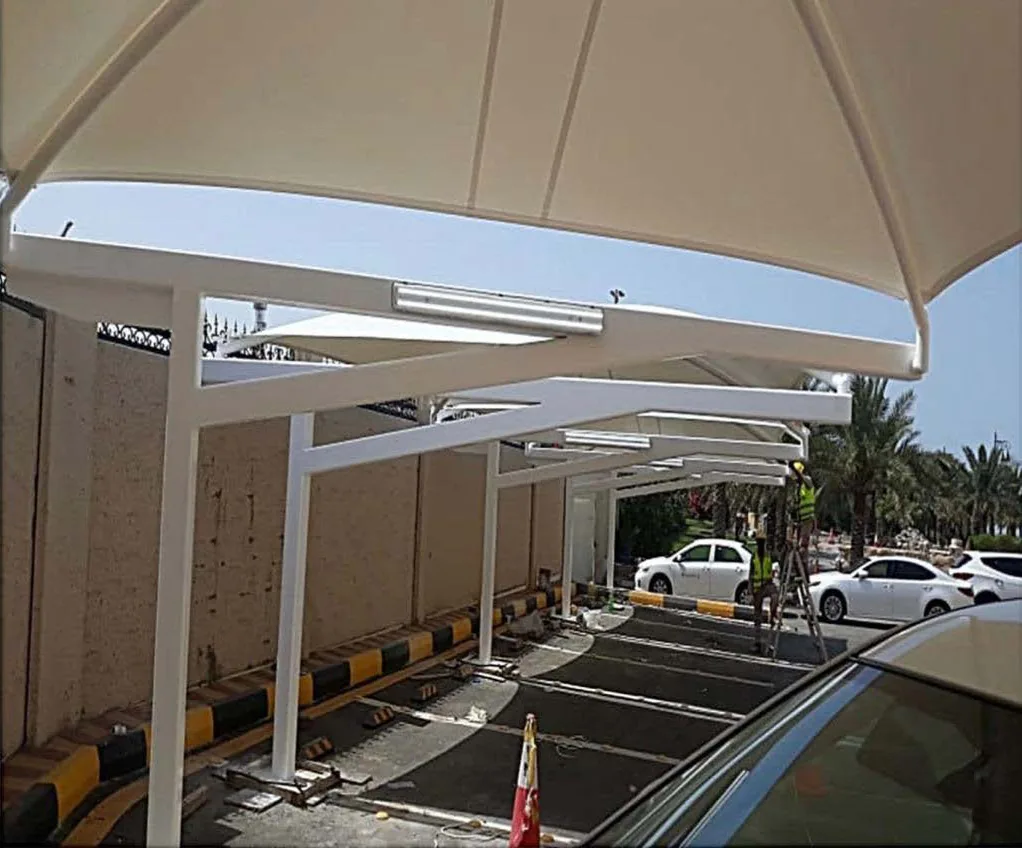 مظلات ومواقف وأعمال سفلتة لجهة حكومية